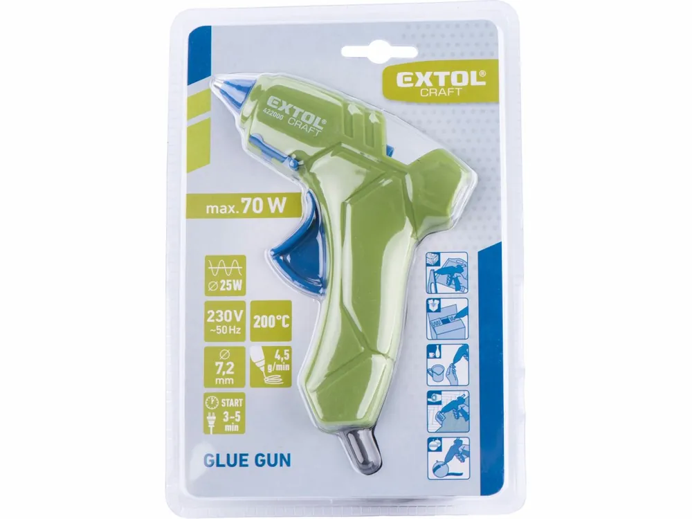 Tavná lepící pistole Extol Craft 422000 25W / 7,2mm - Velmi populární