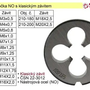 Nabídka | Závitové očko M8x1,25 NO klasický závit