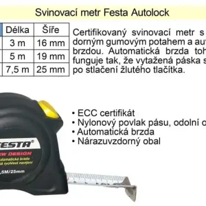 Top produkt | Metr svinovací Festa Autolock délka 5 m