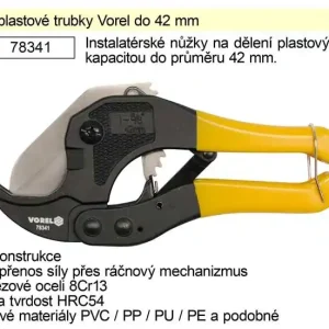 Nůžky na plastové trubky Vorel do 42 mm | Výhodný nákup