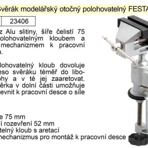 Svěrák modelářský otočný polohovatelný - Cena od výrobce