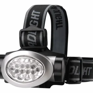 čelovka 8 + 2 LED diod, dosvit 15m, 3 stupně svítivosti 4-8 bílé nebo 2 červené LED diod | Super cena