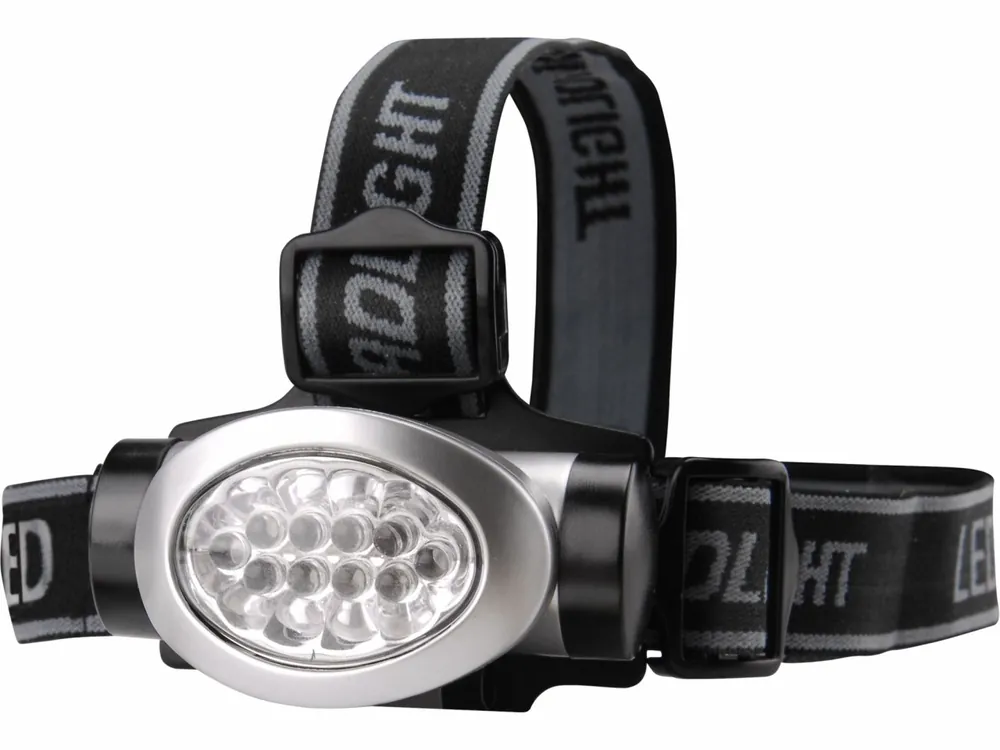 čelovka 8 + 2 LED diod, dosvit 15m, 3 stupně svítivosti 4-8 bílé nebo 2 červené LED diod | Super cena