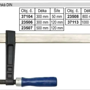 Svěrka stolařská DIN 300x120mm - Doprodej