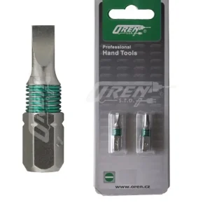 Snadný nákup - OREN bit SL4 plochý 4mm x 25mm 1/4", sada 2ks