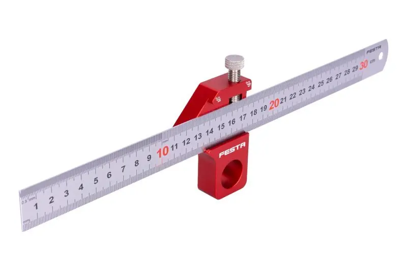 FESTA Měřítko nerez 300mm s magnetickým posuvným dorazem s úhly 90°/45° | Nenechte si ujít nabídku