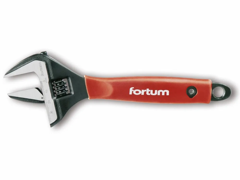 klíč nastavitelný instalatérský, 210 mm/8", 0-38mm, M2-M24, 61CrV5, FORTUM | Nově v nabídce