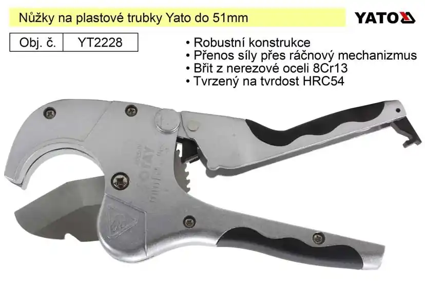 Nůžky na plastové trubky Yato do 51mm | Super nabídka