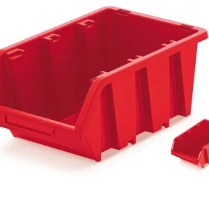 Velmi žádaný produkt - Plastový úložný box k organizéru ČERVENÁ 150x200x290mm KTR30-3020