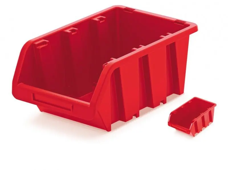 Nově v sortimentu - Plastový úložný box k organizéru ČERVENÁ 70x100x155mm KTR16-3020