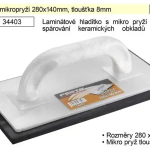 Skvělá nabídka | Hladítko s mikropryží 280x140mm, tloušťka 8mm
