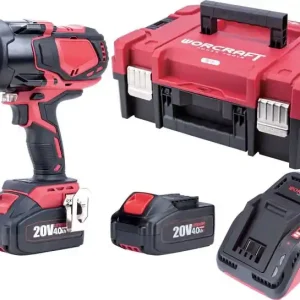 Set WORCRAFT XCUBE007 Aku rázový utahovák 3/4" 1800Nm CIW-S20LiB-1800, 2x4.0Ah, nabíječka | Skvělé hodnocení