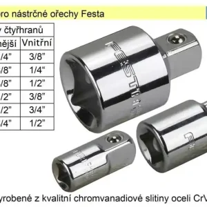 Top produkt | Redukce Festa rozměr vnější 1/4"_ vnitřní 1/2"