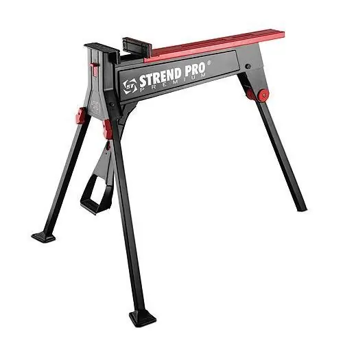 Přímo od výrobce | Pracovní skládací koza, podstavec s upínáním, nosnost 300kg Strend Pro WB955