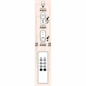 K objednání | Dálkový ovladač pro 3+1, 3 jednotlivé/skupinové kanály, 1 společný kanál Extol Light