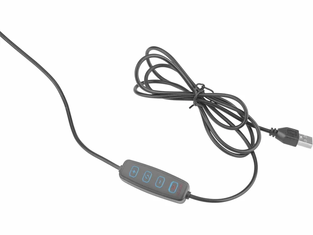 Ušetřete nyní - EXTOL LIGHT Stolní lupa s osvětlením, 5x zvětšení, osvětlení 2400 lm, USB napájení, černá