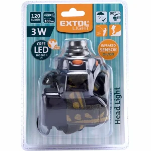 Akce končí brzy - Čelová svítilna 120 lm 3 W se senzorem CREE XPE LED