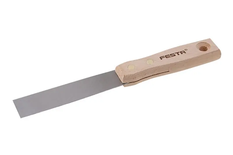 FESTA Špachtle ocelová 30mm, pevná, dřevěná rukojeť | Doporučujeme