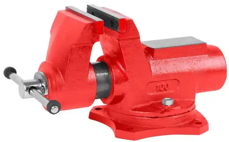 Nově v sortimentu | STREND PRO Profi svěrák 125 mm dílenský stolní zámečnický otočný, SG ocel