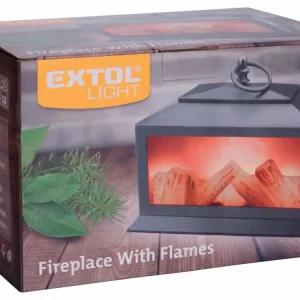 Akce končí brzy - EXTOL LIGHT LED krb s plápolajícím ohněm 43404