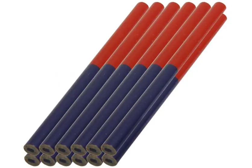 Tužky tesařské 175mm červeno/modré sada 12 kusů | Omezené zásoby