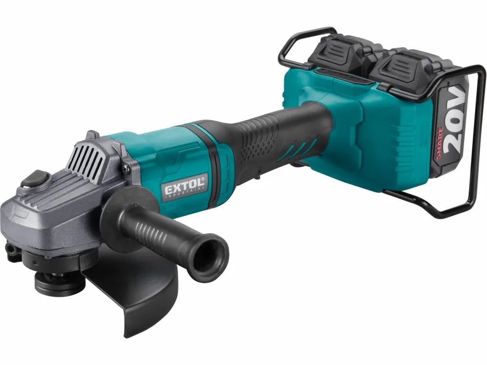Super nabídka - EXTOL INDUSTRIAL bruska úhlová aku SHARE20V, 150/180mm, BRUSHLESS, 2x4Ah 8791846