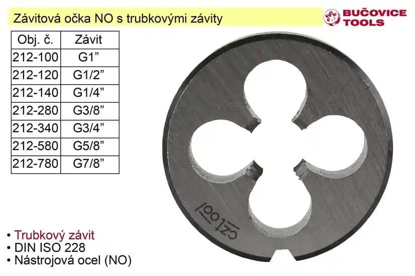 Závitové očko G1" NO trubkový závit - Populární