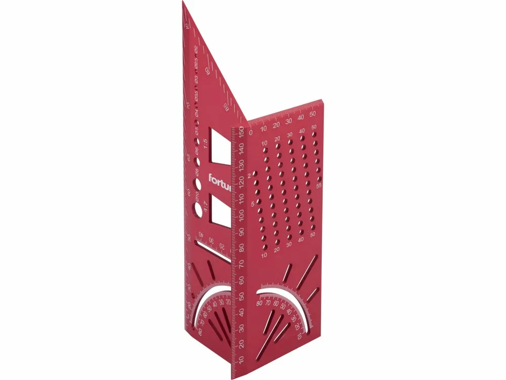 Nově v e-shopu | FORTUM úhelník truhlářský multifunkční, 3D víceúčelový, 215x72x63mm