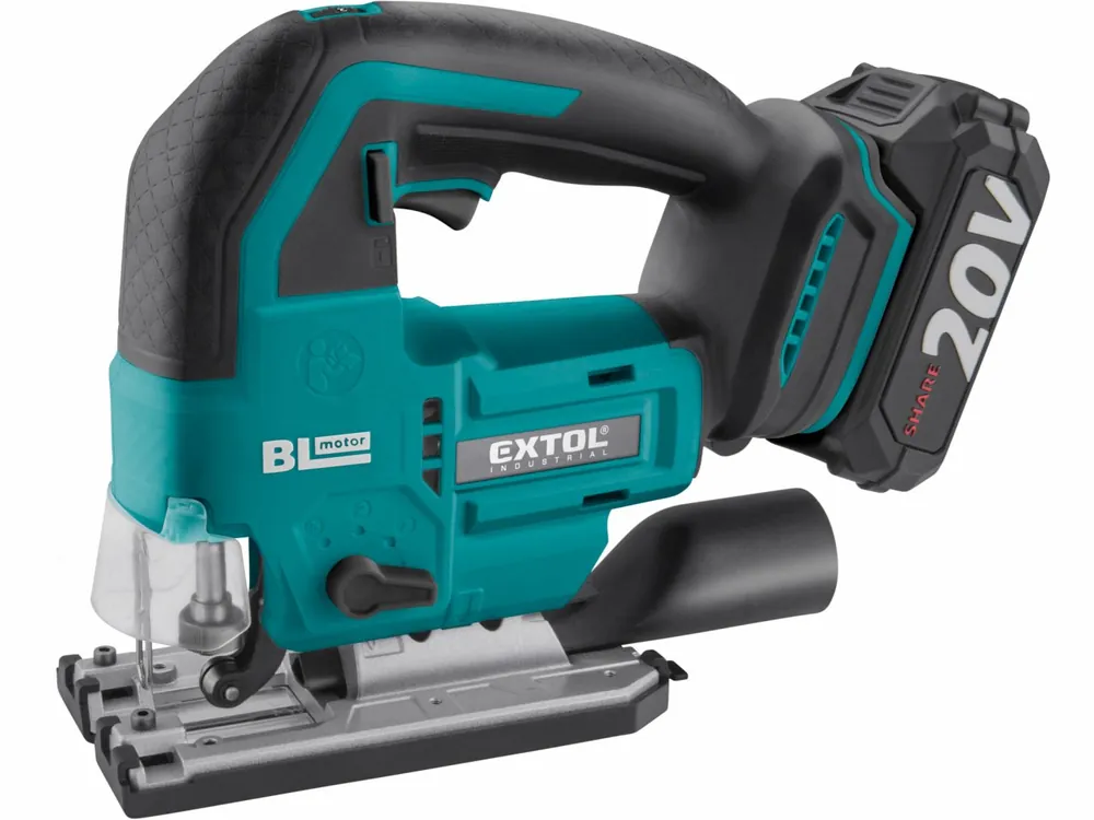 Výhodná cena - EXTOL INDUSTRIAL pila přímočará aku SHARE20V, BRUSHLESS, 2Ah 8791824