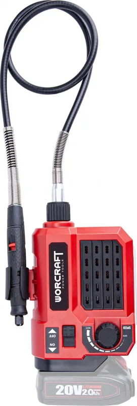 Výhodný nákup | WORCRAFT Aku přímá bruska CEMG-S20Li 20V, bez baterie a nabíječky