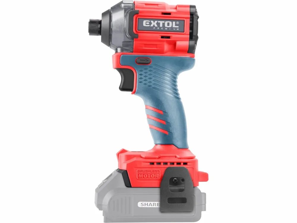 Doporučujeme | EXTOL PREMIUM utahovák rázový 1/4" aku SHARE20V, 230Nm, 20V Li-ion bez baterie a nabíječky