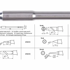 Rychlé odeslání | EXTOL INDUSTRIAL hrot pájecí, T9-B 8794511B