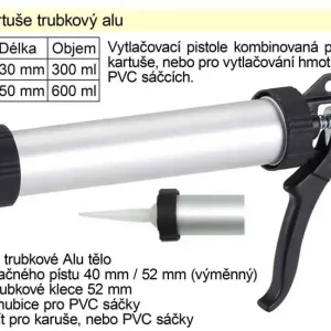 Lis na kartuše trubkový alu 310 ml | Nově v nabídce