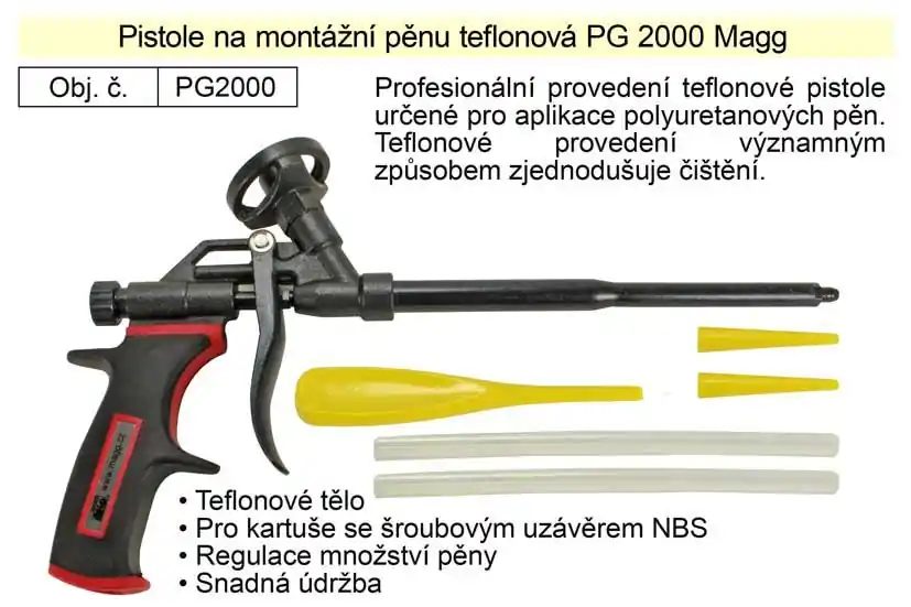 MAGG PG2000 Pistole na montážní pěnu teflonová | Výhodná nabídka
