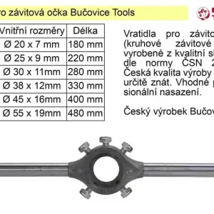 Speciální cena | Vratidlo pro závitová očka 38x12 mm Bučovice Tools
