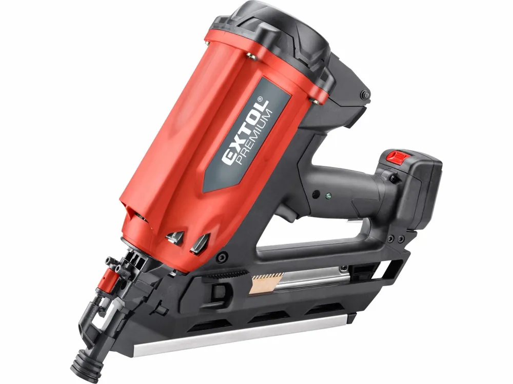 EXTOL PREMIUM Aku plynová hřebíkovačka 50-90 mm - Premium