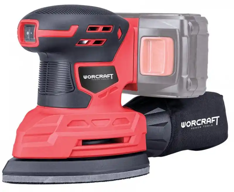 Ušetřete více - WORCRAFT Aku vibrační bruska delta 20V CPMS-S20Li bez baterie a nabíječky
