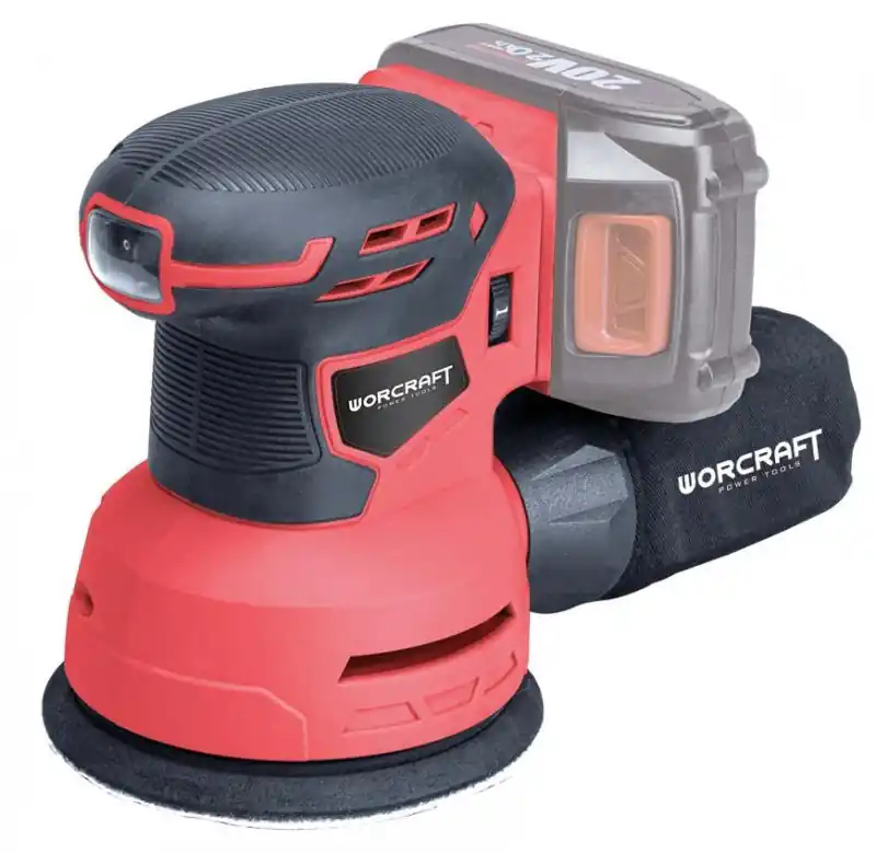 Špičková kvalita - WORCRAFT Aku excentrická bruska 125mm 20V CRS-S20Li bez baterie a nabíječky