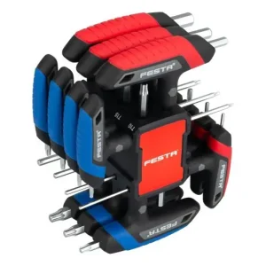 FESTA kombinovaná sada T-klíčů ve tvaru L, Imbus 2,5-10mm a Torx T10-45, s držákem - Jen po omezenou dobu