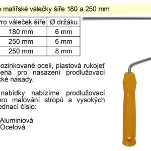 Držák pro malířský váleček 250 x 8mm | Připraveno k odeslání