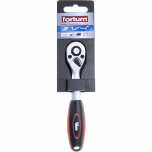Doprodej - ráčna Mechanic, 1/4", L 145mm, 48 zubů, CrV/S2, FORTUM