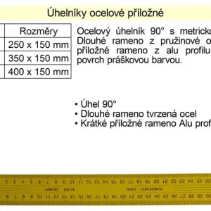 Cena od výrobce | Úhelník ocelový příložný 400x150mm