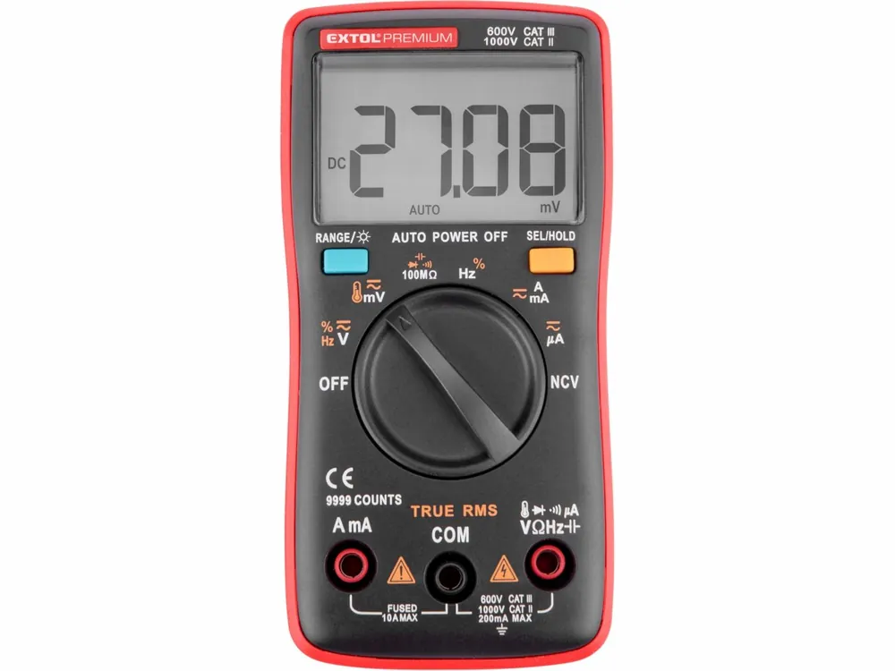 EXTOL PREMIUM Multimetr digitální s automatickou volbou rozsahů 8831254 - Snadné objednání