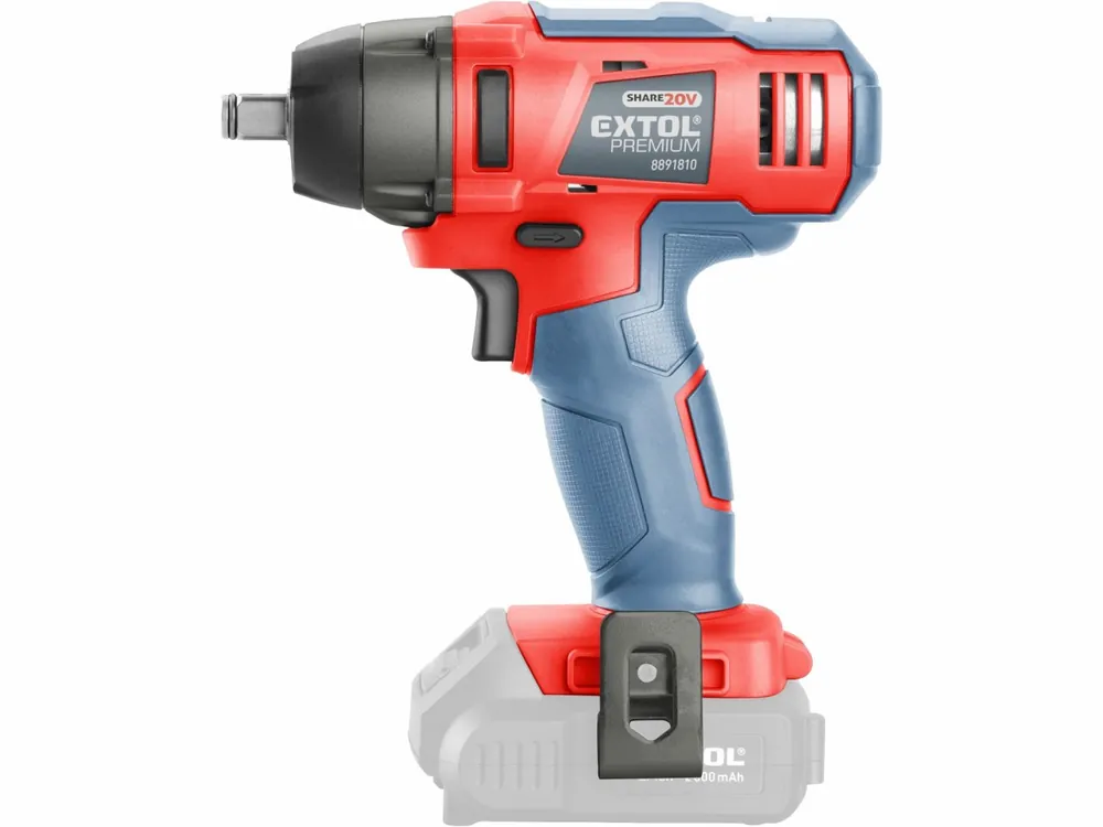 Rychlá doprava - EXTOL PREMIUM utahovák rázový 1/2" aku SHARE20V, 180Nm, 20V Li-ion bez baterie a nabíječky