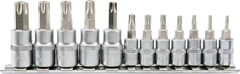 YATO gola ořechy 3/8 a 1/4 a s bity torx s vrtaným otvorem - Snížená cena
