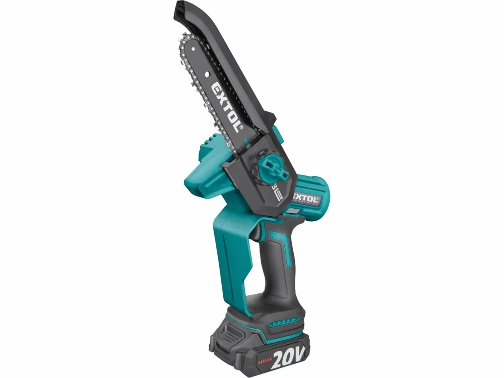 EXTOL INDUSTRIAL pila řetězová aku jednoruční SHARE20V, 13cm, BRUSHLESS, 2Ah | Do vyprodání zásob