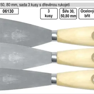 Špičkový produkt - Špachtle Standart sada 3 kusy 30,50,80mm