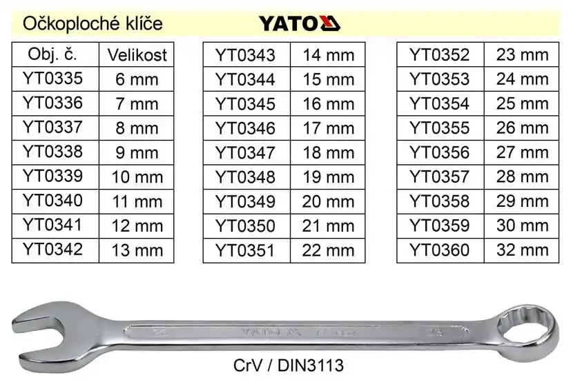 Snadný nákup - YATO Očkoplochý klíč 13mm CrV