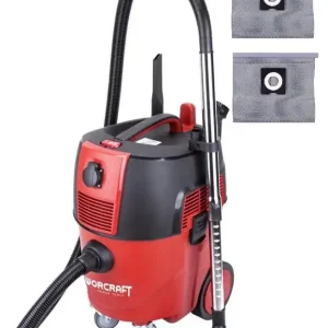 Novinka - WORCRAFT VC16-30S Dílenský průmyslový vysavač 1600W, 30l, automatický oklep filtru