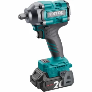 Oblíbený u zákazníků | EXTOL INDUSTRIAL utahovák rázový 1/2" aku SHARE20V, 500Nm, BRUSHLESS, 2Ah 8791814